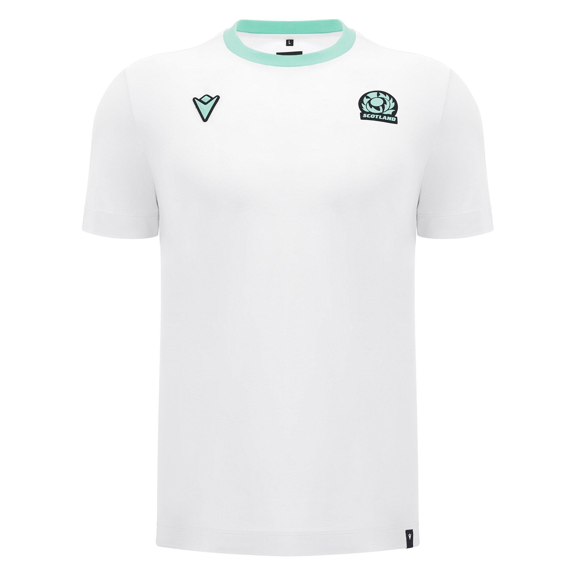 MACRON Scotland SRU 2024/25 Mens Athleisure Cotton Rugby T-Shirt