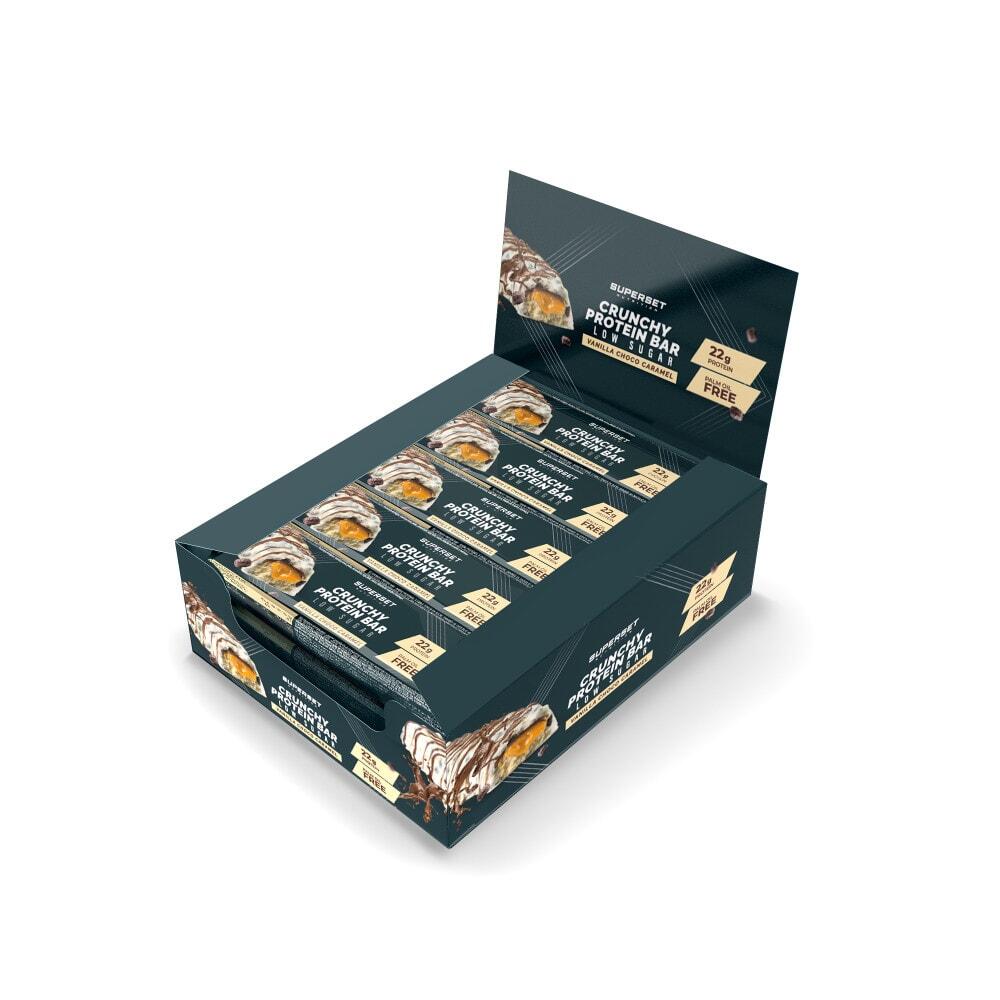 SUPERSET NUTRITION Eiwitrepen - Krokante Eiwitreep (15x64g) - Vanille-coco Karamel