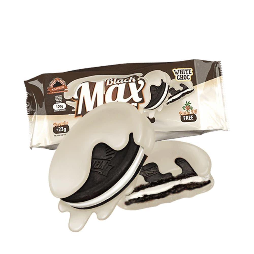 MAX PROTEIN Bolachas Proteicas - Bolacha Black Max (100g) - Chocolate Branco