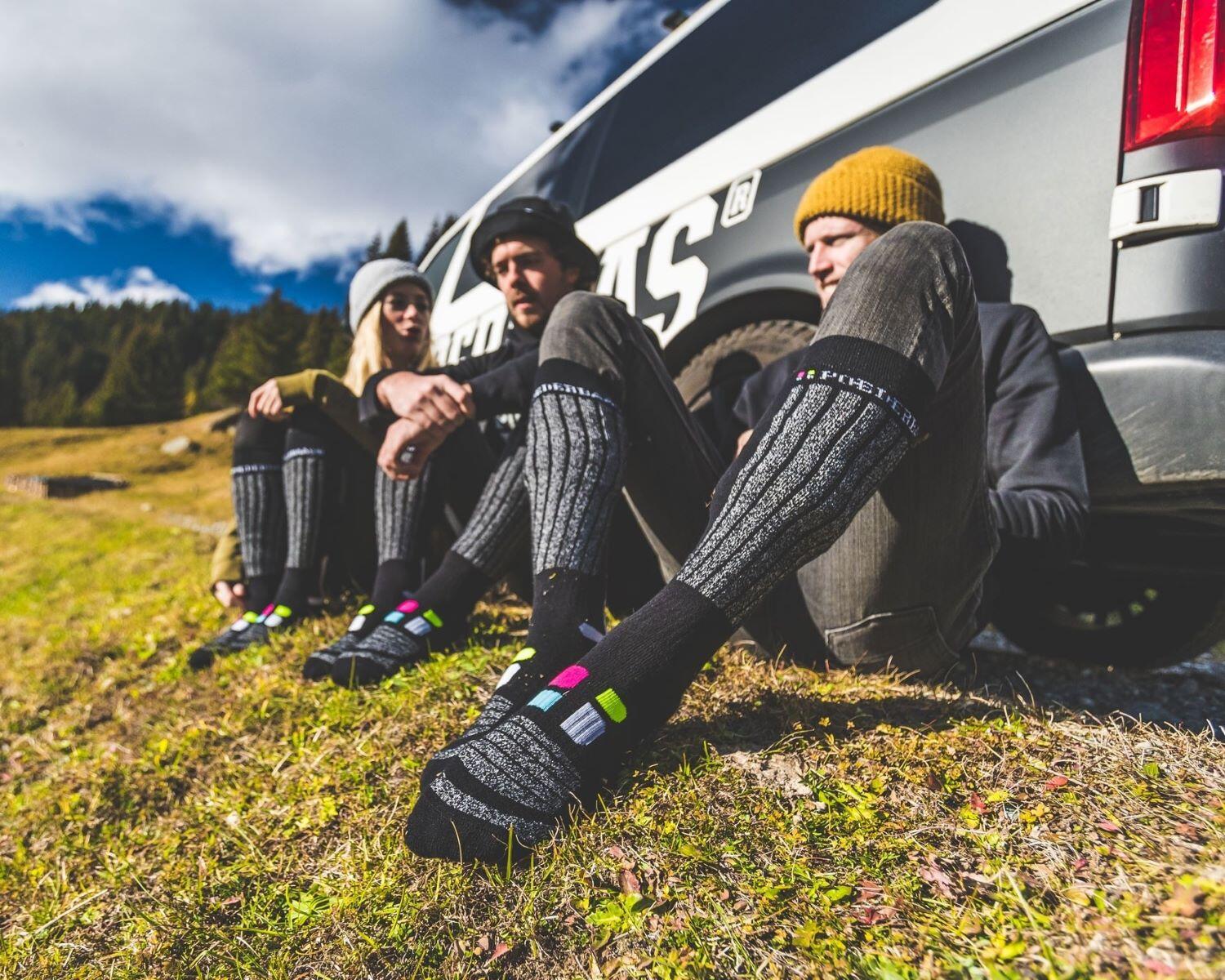 Poederbaas Chaussettes de ski 6-pack Noir 4/4