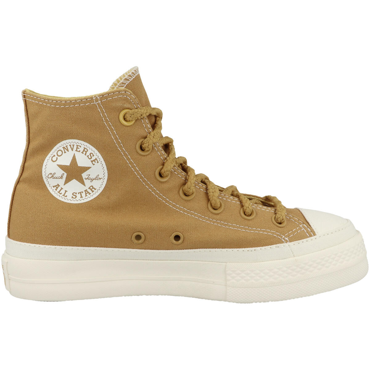 Chaussures Femmes Converse Chuck Taylor All Star Lift Workwear High Top Jaune 3/6