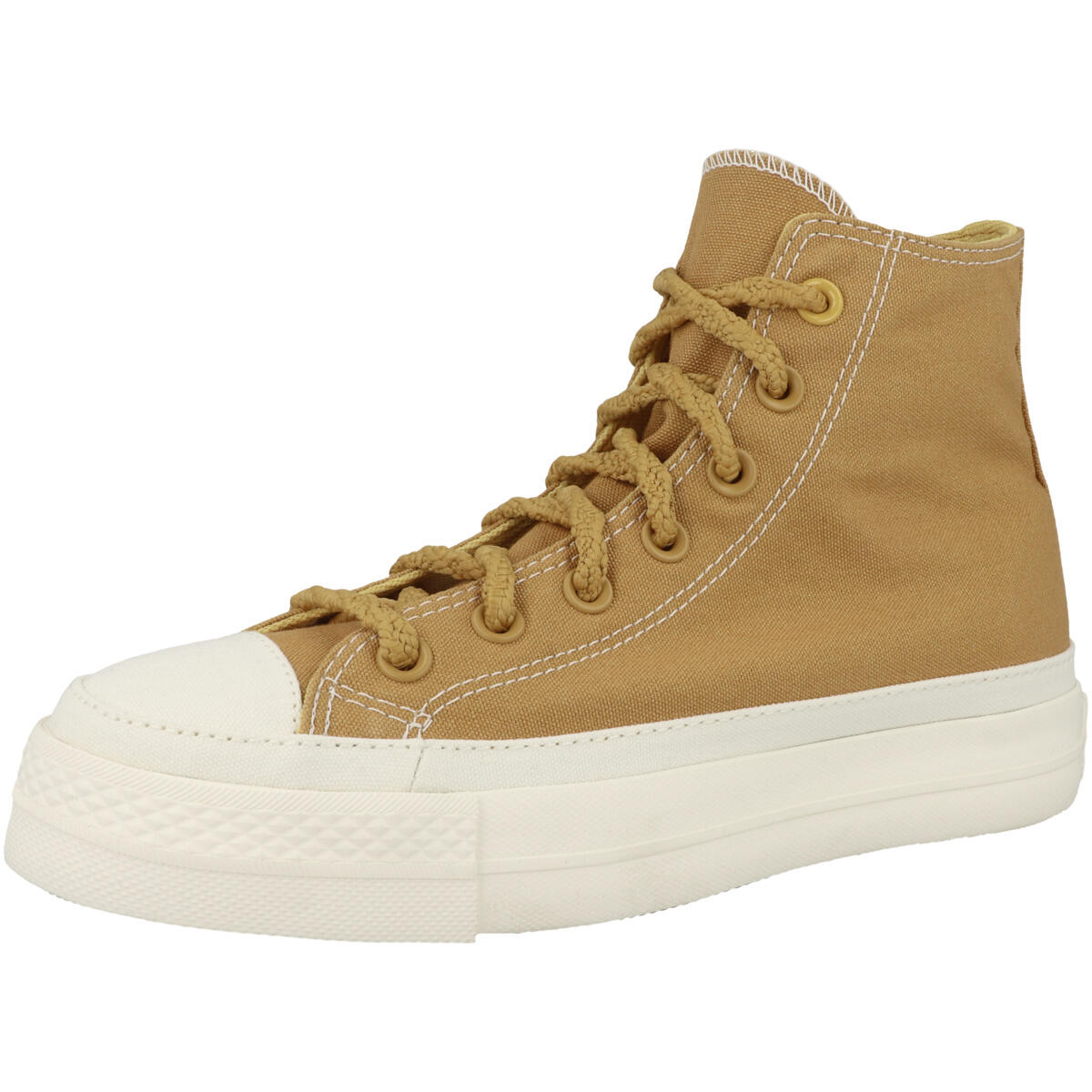 Chaussures Femmes Converse Chuck Taylor All Star Lift Workwear High Top Jaune 4/6