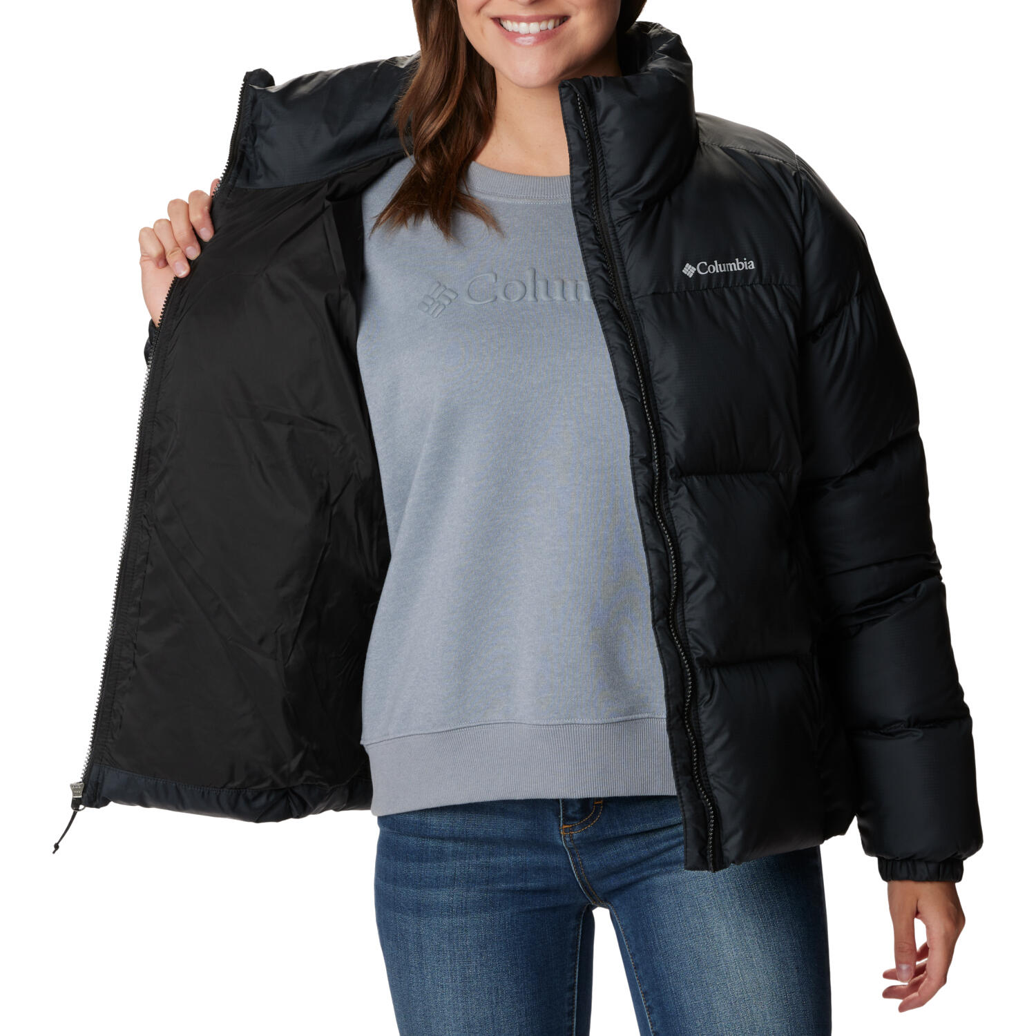 Chaqueta Mujer Columbia Puffect Ii Negro 2/3