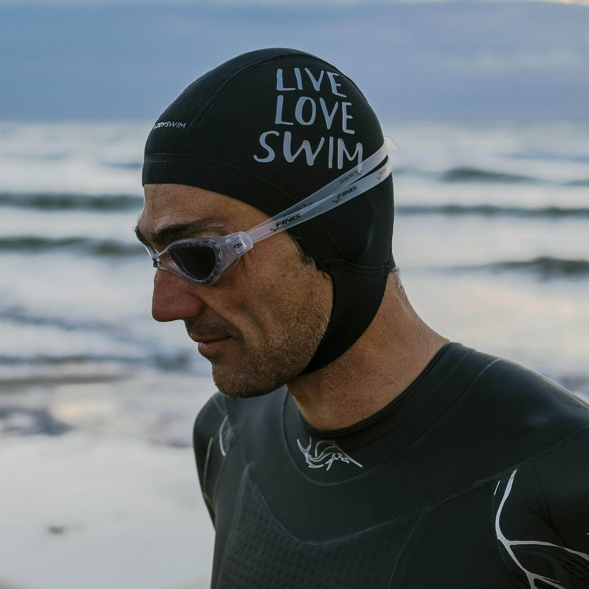 Neopreen Cap 2,5 mm Open Water Zwemmen Buddyswim Zwart 4/6