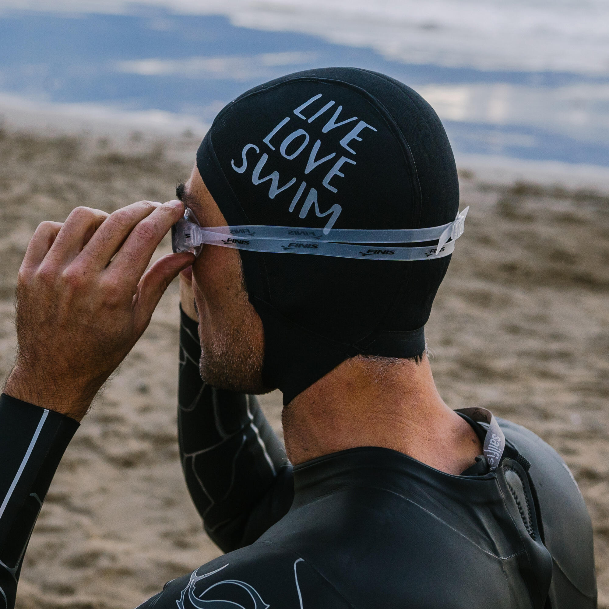 Neopreen Cap 2,5 mm Open Water Zwemmen Buddyswim Zwart 5/6