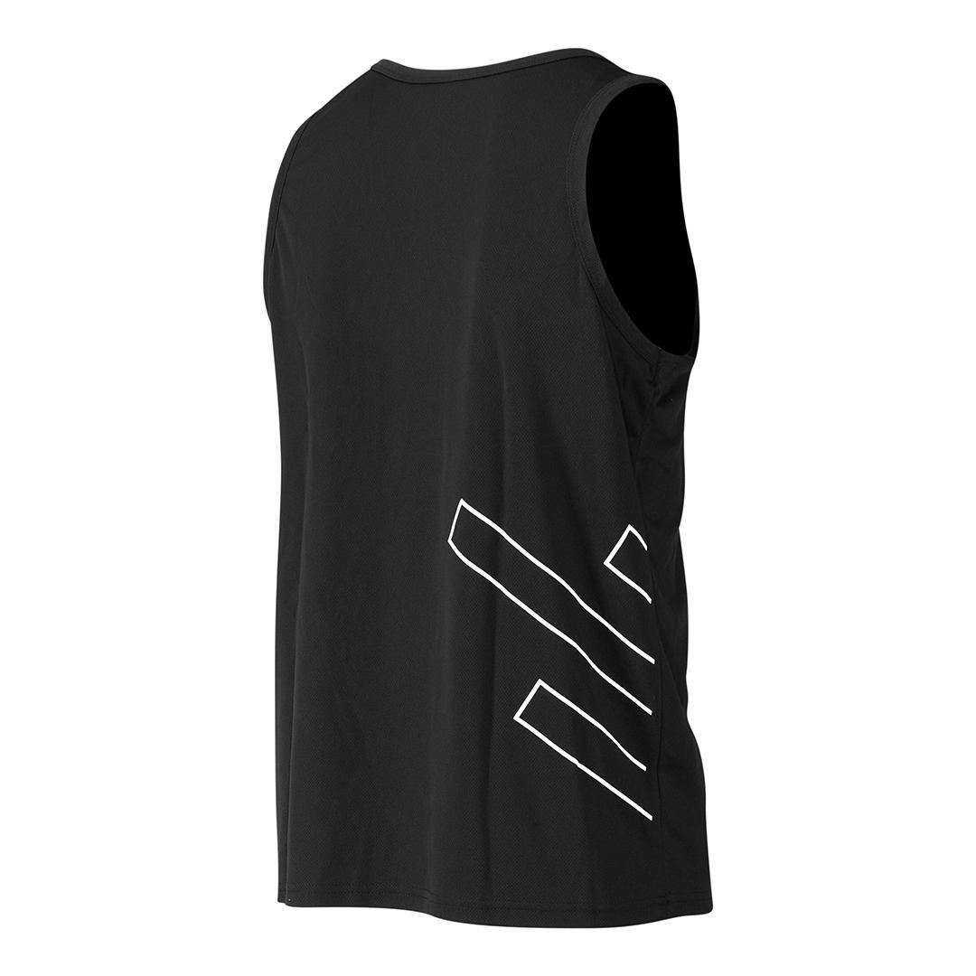 Unisex Fitness ärmelloses Tanktop schwarz 4/4