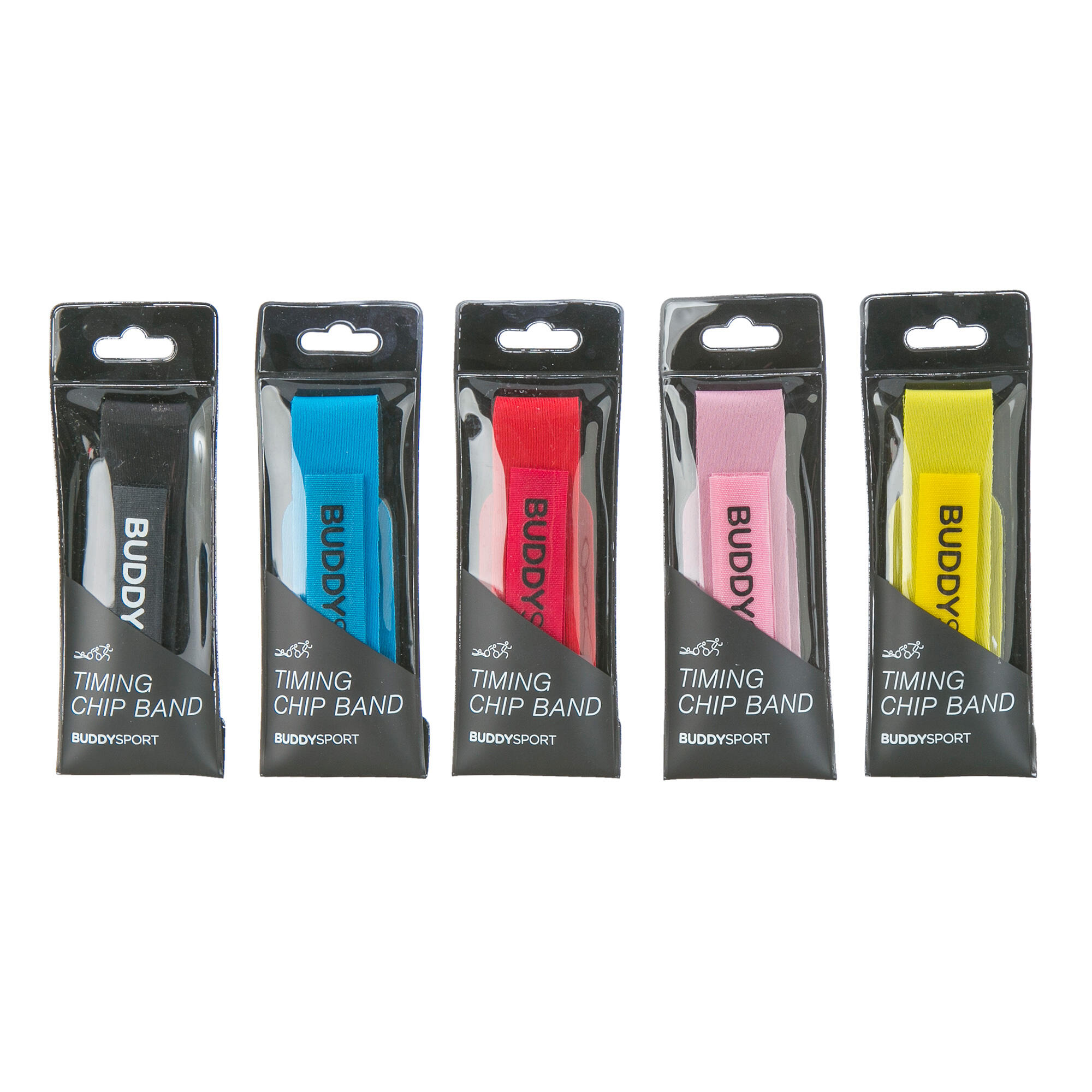 Porta chip da caviglia in neoprene Triathlon, corsa, ciclismo Buddyswim Nero 4/4