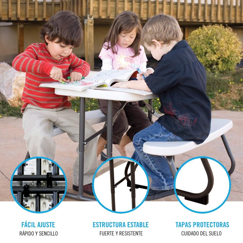 Mesa plegable picnic ultrarresistente Criança 82,5x90x53,5 cm uv100 LIFETIME 3/7