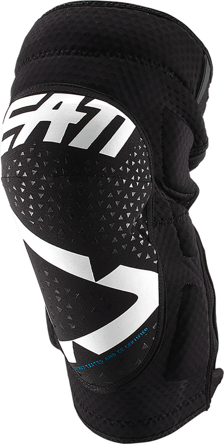 Leatt 3DF 5.0 Zip Korte Kniebeschermers Wit Zwart 3/4