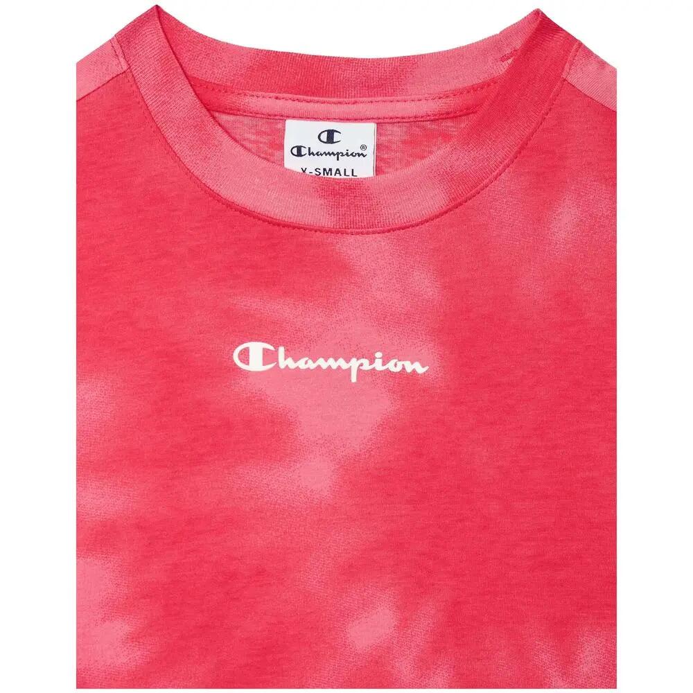 Camiseta de manga corta para niñas Champion Crewneck t-shirt en color rosa 3/3