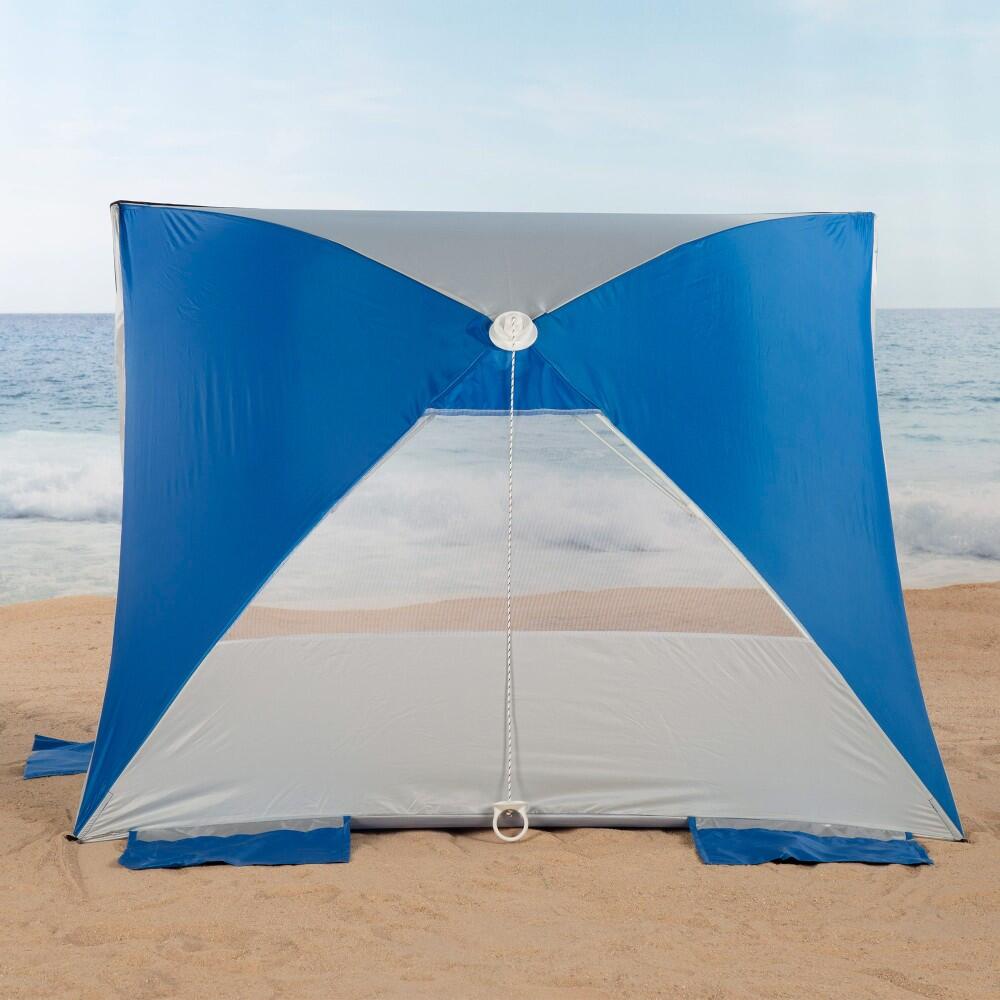 Aktive Tenda corta-vento e tenda de praia pop-up para 2 pessoas UV50 c/chão 6/7