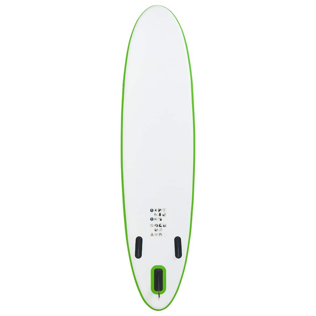 VidaXL SUP inflable 330 cm verde y blanco 4/7