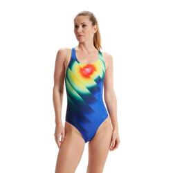 Maillot de bain une pièce Speedo Placement Digital Powerback pour femme