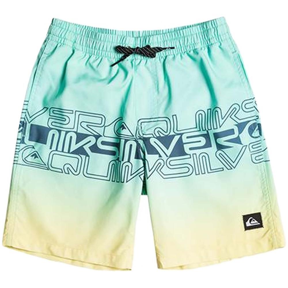 Fato de banho Quiksilver Wordblock 16 unissexo em multicolor 3/4