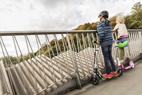 Scooter BigWheel® 205 Tretroller höhenverstellbar, grey and green 6/7