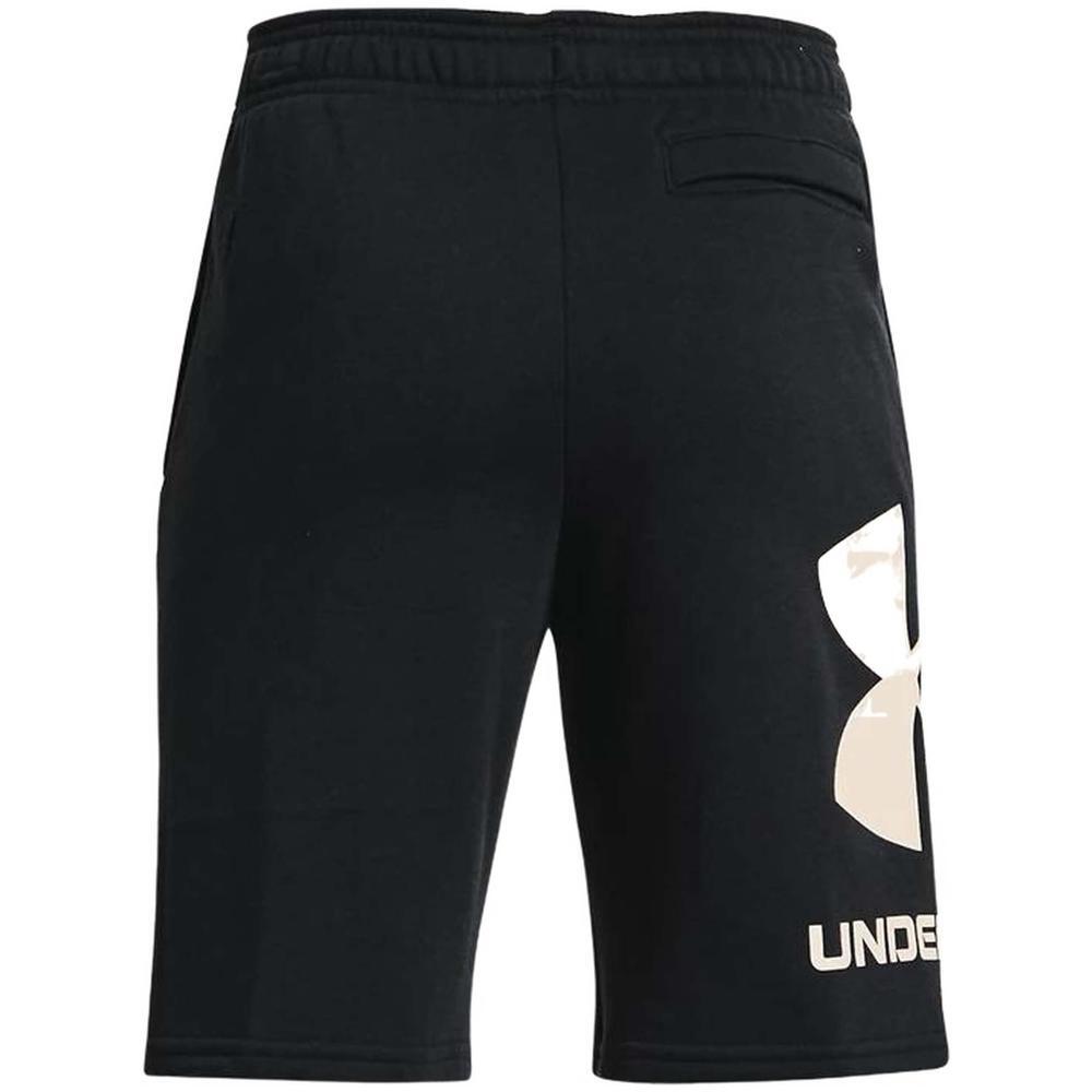 Pantalon corto para niños Under armour Rival fleece logo en color negro 2/2