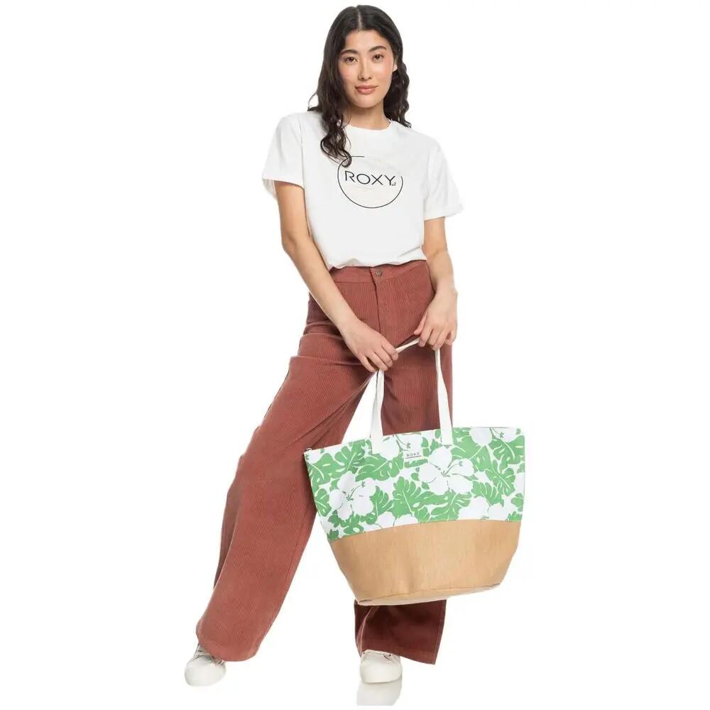 ROXY Roxy Shopper Waikiki Life Shopper Flowers Green 2/5
