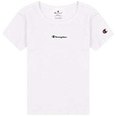 Unisex t-shirt champion met korte mouwen in wit