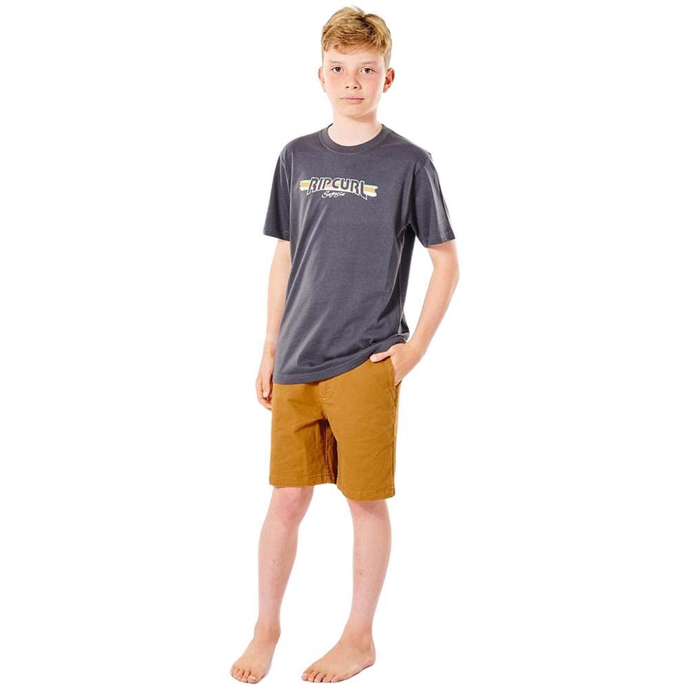 T-shirt de manga curta Rip curl Urf revival yeh mumma kids em preto 3/3