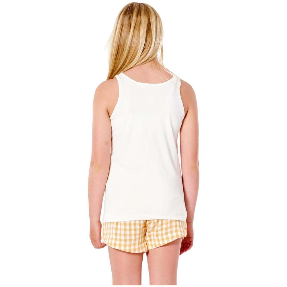 Camiseta de tirantes para niñas Rip curl Wave haper en color blanco 2/4