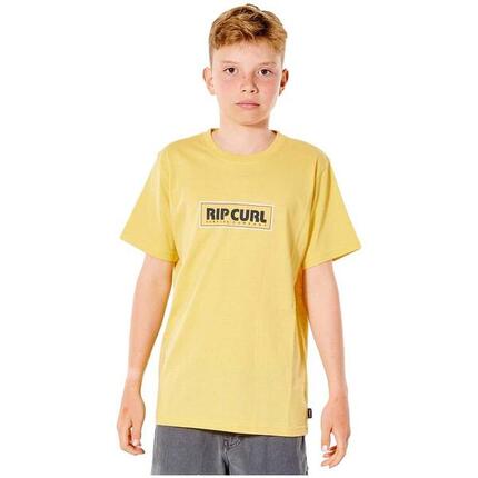 Camiseta de manga corta para niños Rip curl Ig mumma icon en color amarillo