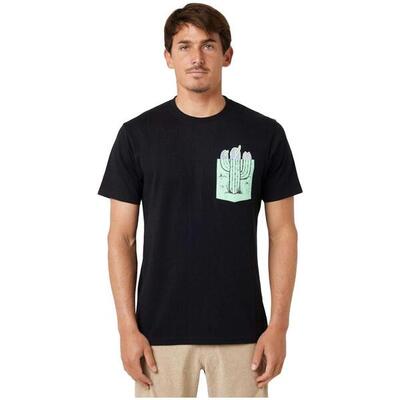 Camiseta de manga corta para unisex Rip curl In da pocket en color negro