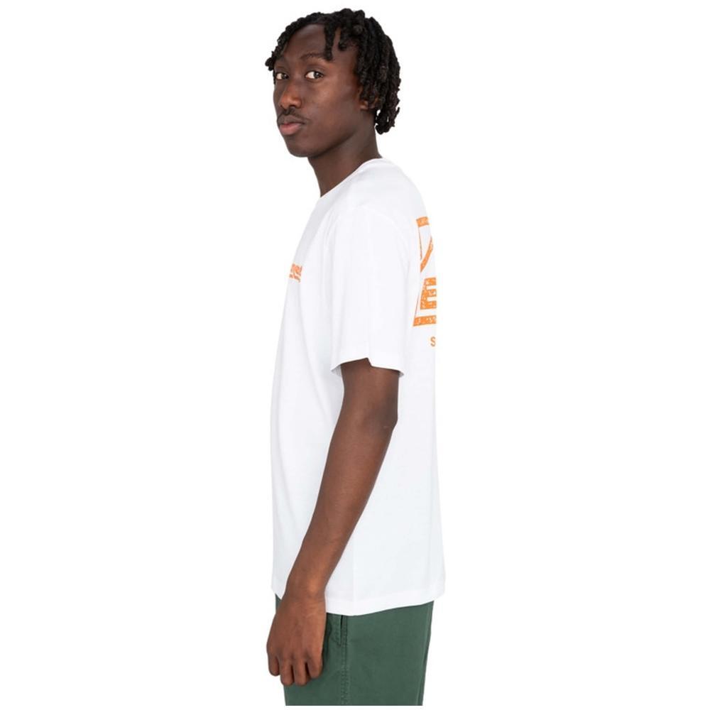 Camiseta de manga corta para hombre Element Element sunup en color blanco 4/5