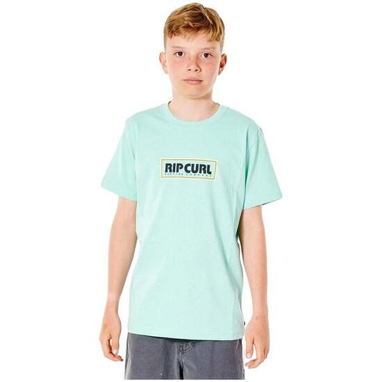 Camiseta de manga corta para niños Rip curl Ig mumma icon en color verde