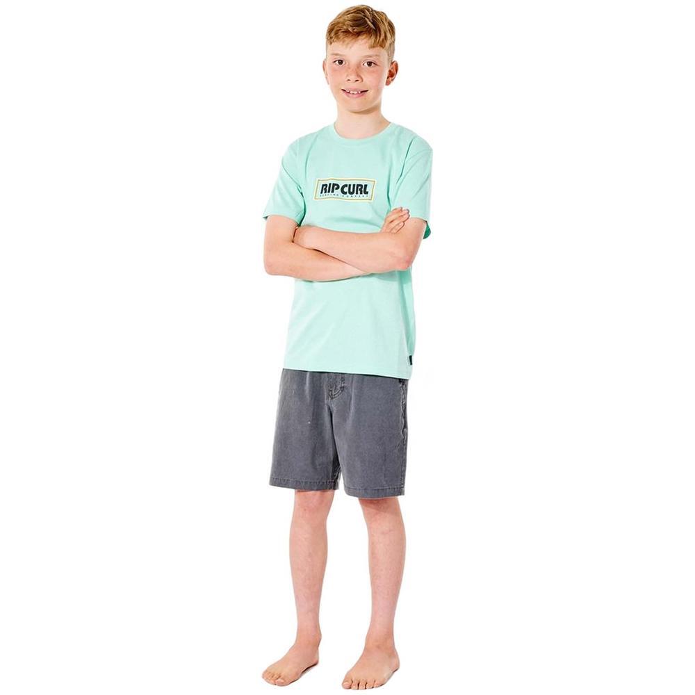 T-shirt de manga curta Rip curl Ig mumma icon para criança em verde 4/4