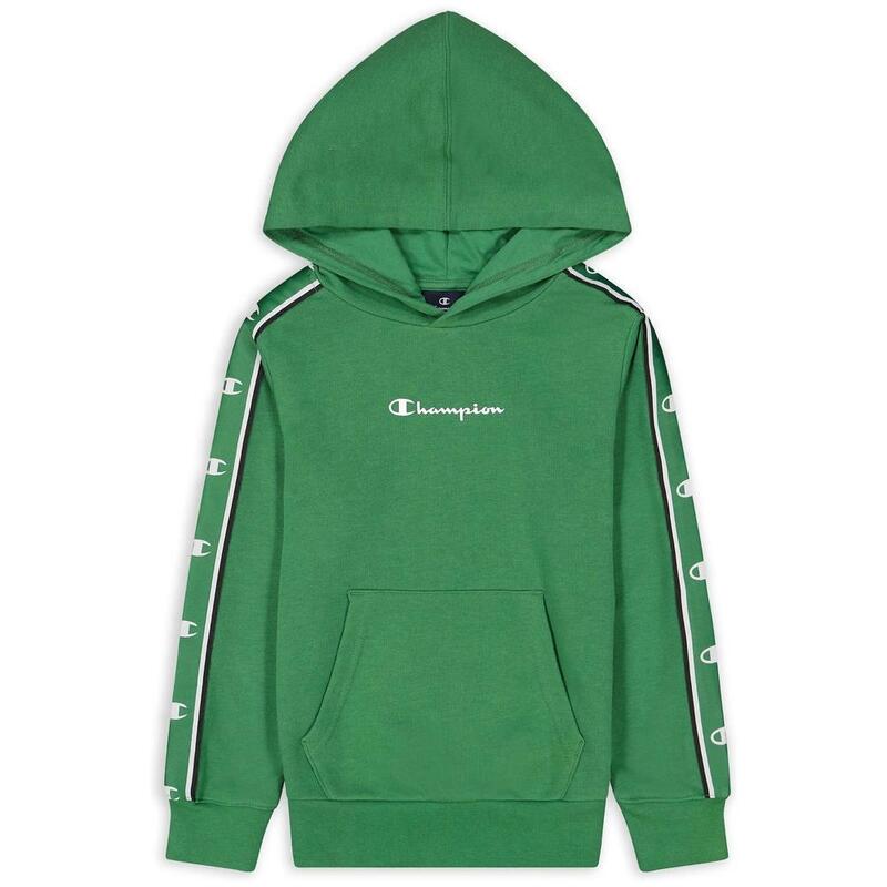 Sudadera con capucha niÃ±os unisex Champion American tape hoodie en color verde