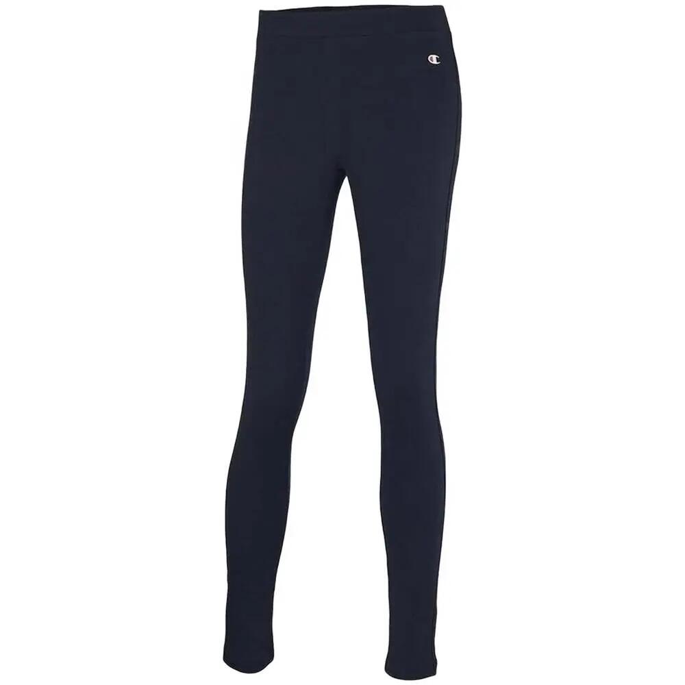 Leggings de Sport pour Femmes Champion C Logo Stretch Bleu foncé 3/5