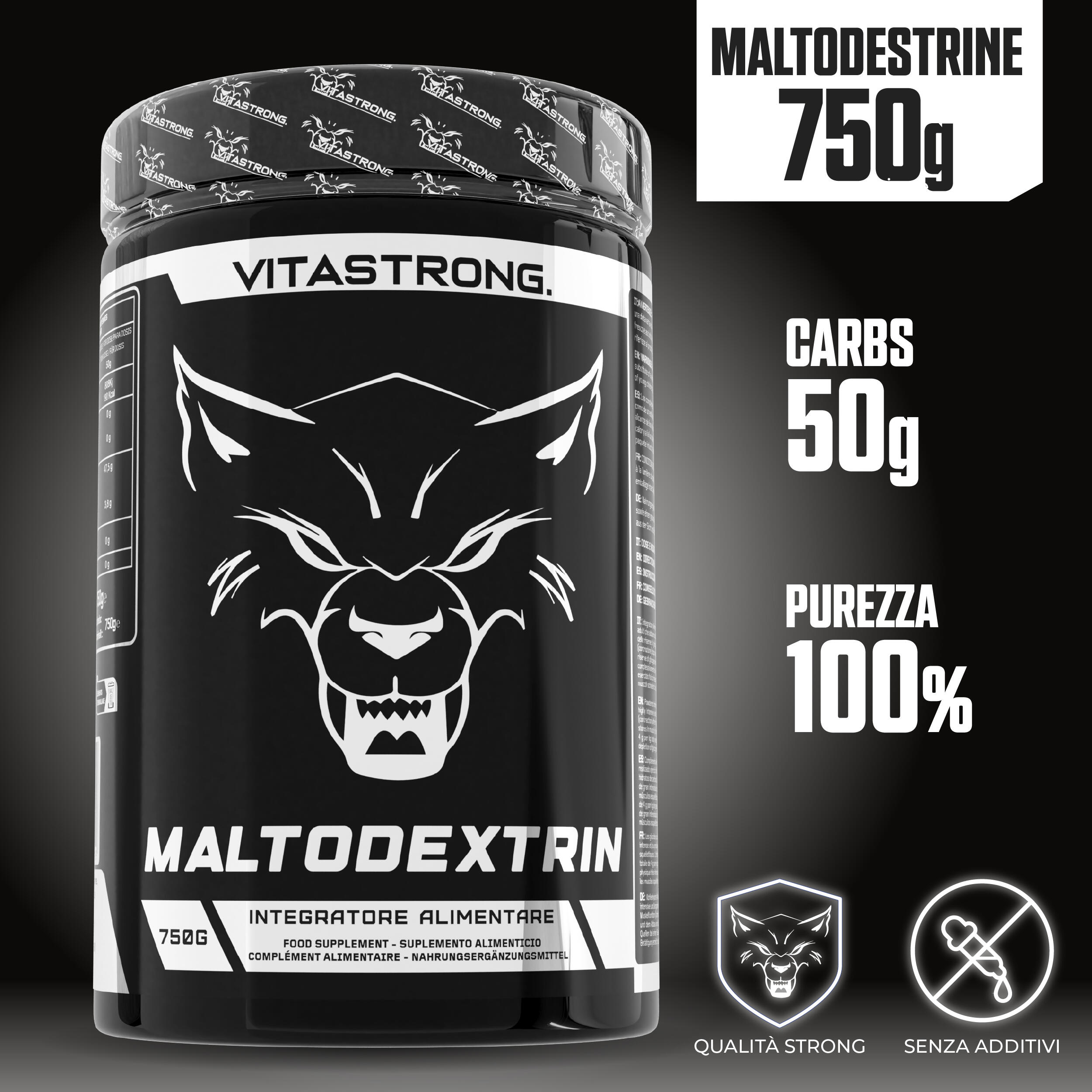 Maltodestrine Vitastrong - Carboidrati di Nuova Generazione - 100% Pura 2/6