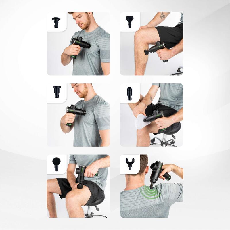 Pistolet de Massage – Multi-Poignée – Inclus 6 embouts et valise – MG40