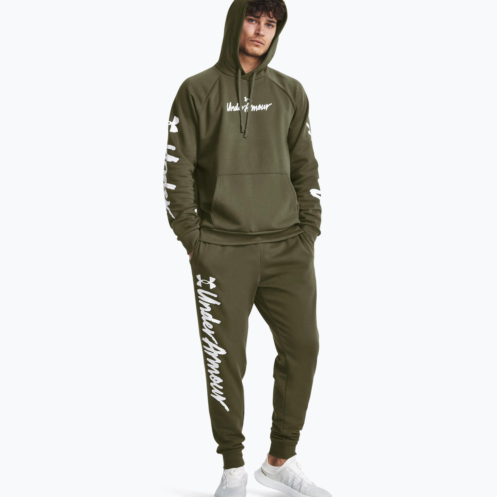 Under Armour Rival Fleece Graphic Joggers trainingsbroek voor heren 3/7