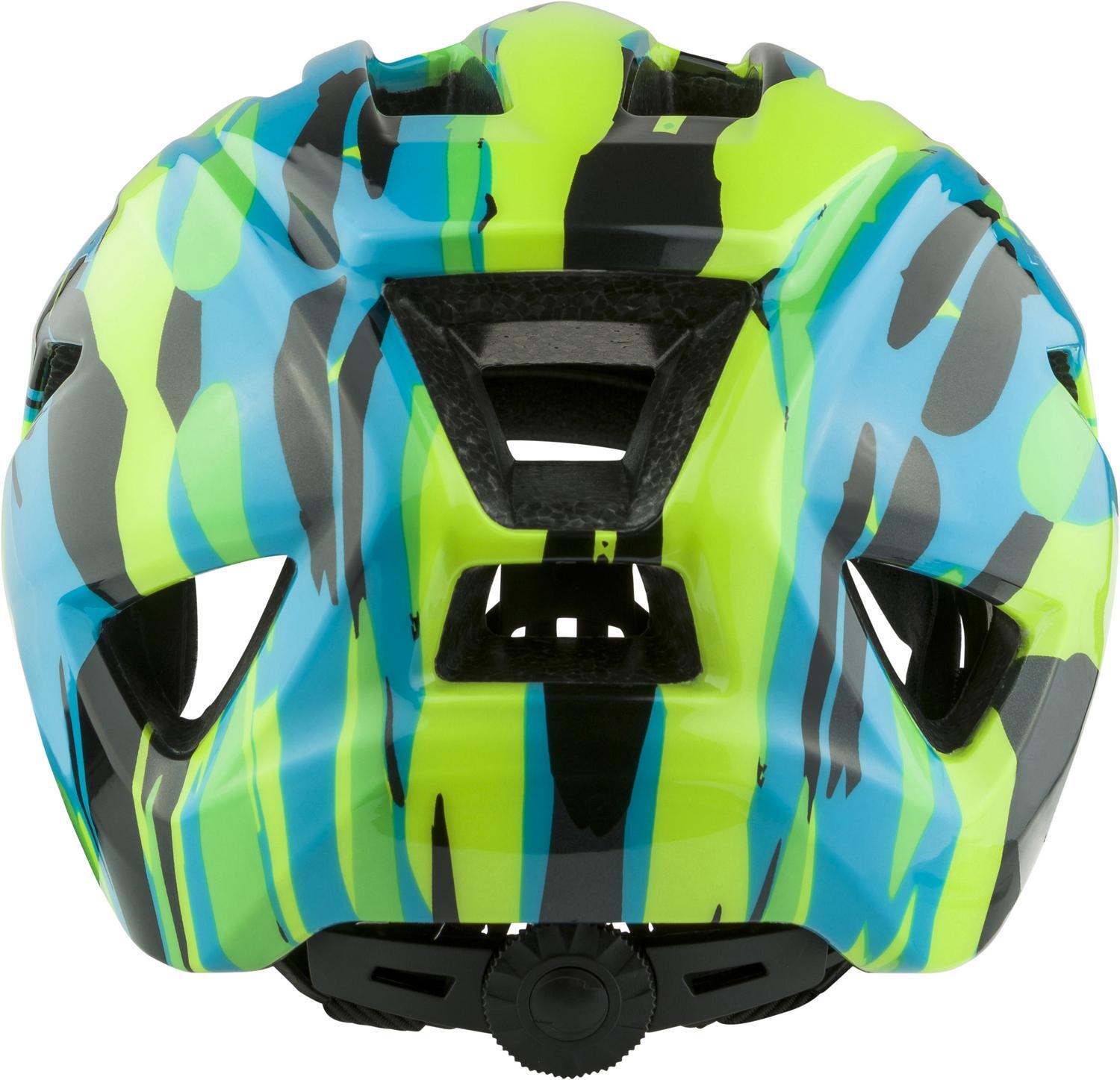 Capacete Alpina Pico Neon Verde Azul Brilhante 3/3