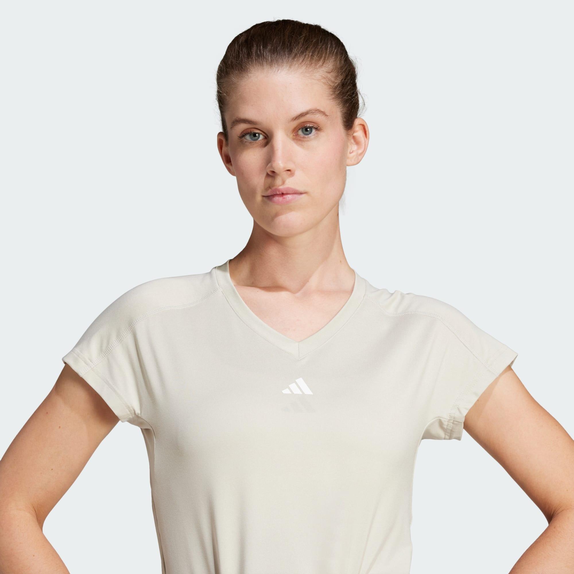 AEROREADY Train Essentials Minimal Branding V-Neck Tee 5/5