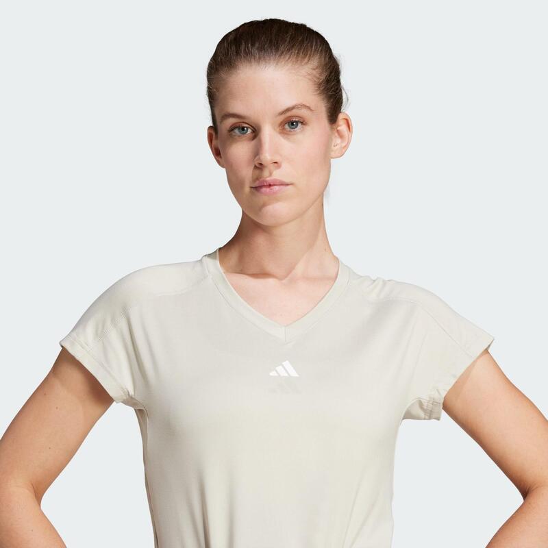 T-shirt col en V logo minimaliste AEROREADY Train Essentials