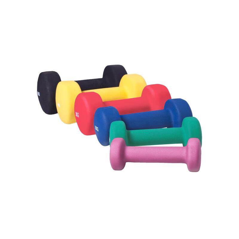 LOT DE 6 PAIRES D'HALTERES FITNESS EN VINYLE | FITNESS ET MUSCULATION