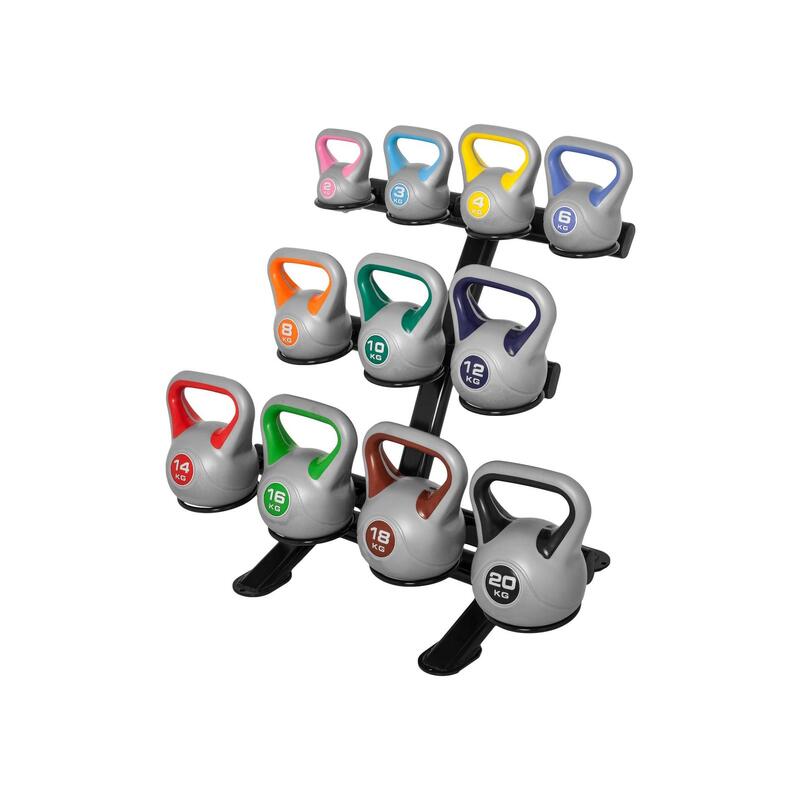 GORILLA SPORTS RACK DE RANGEMENT POUR 11 KETTLEBELLS | MUSCULATION