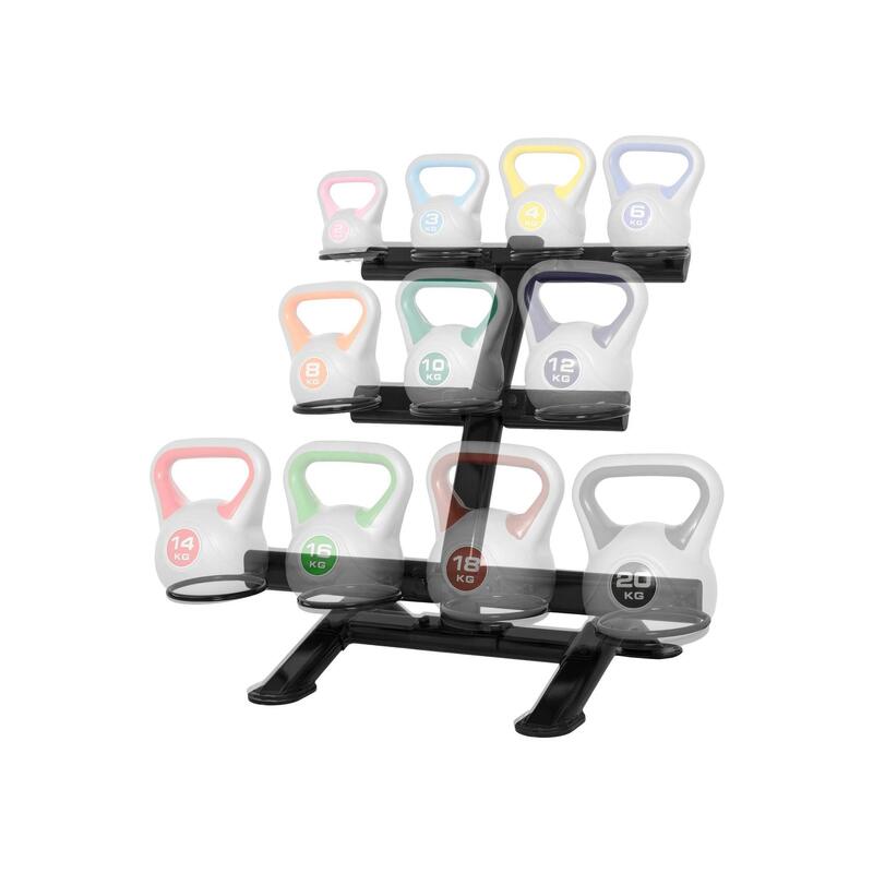 RACK DE RANGEMENT POUR 11 KETTLEBELLS | MUSCULATION