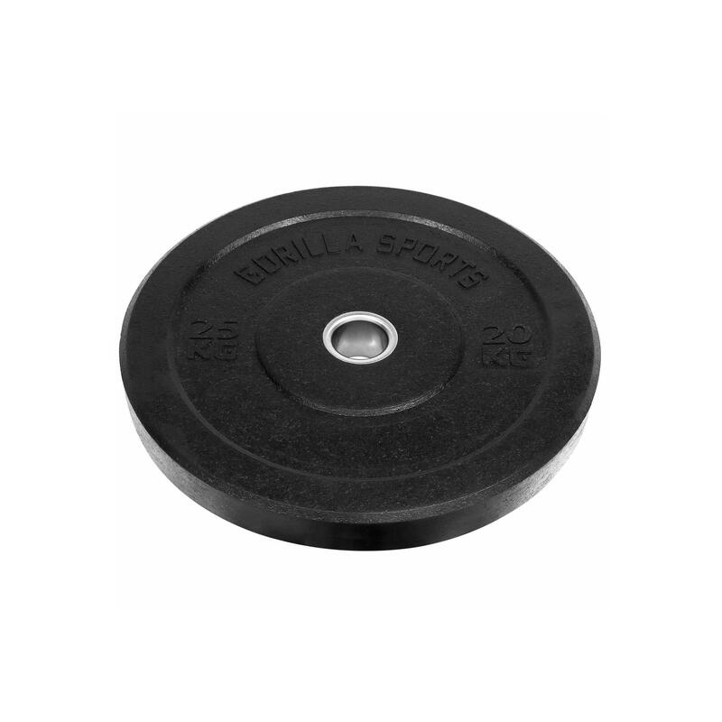 GORILLA SPORTS Hi Temp Bumper Plates 5 kg - 25 kg