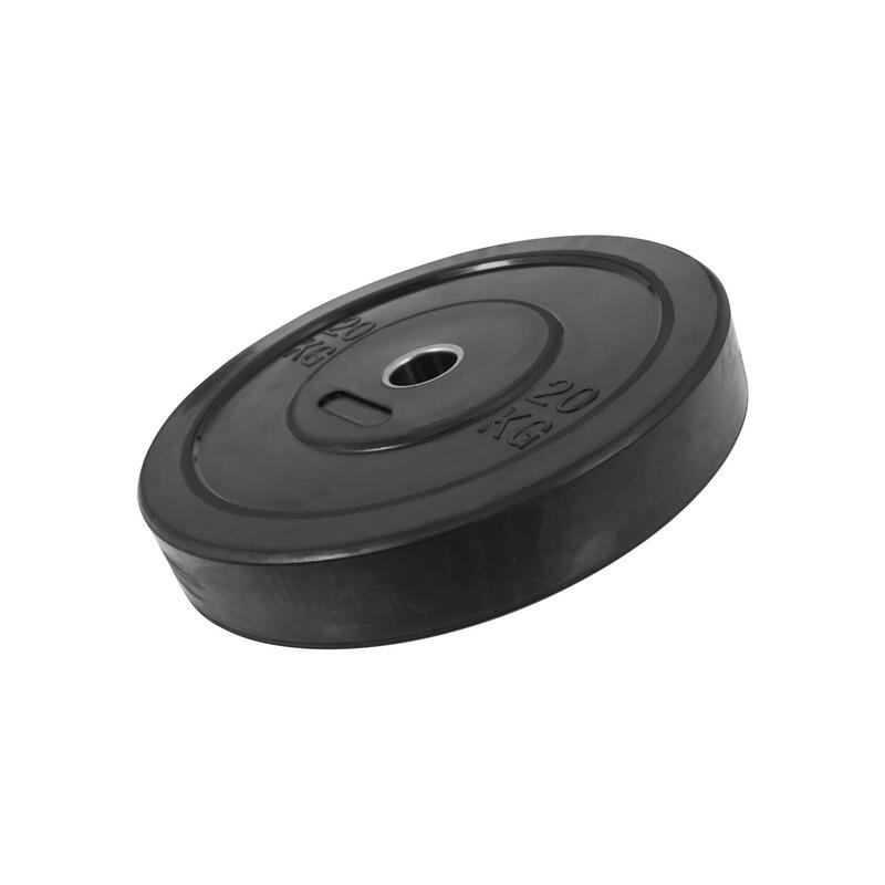 Bumper Plate - Halterschijf - 20 kg - Rubber - 50 mm