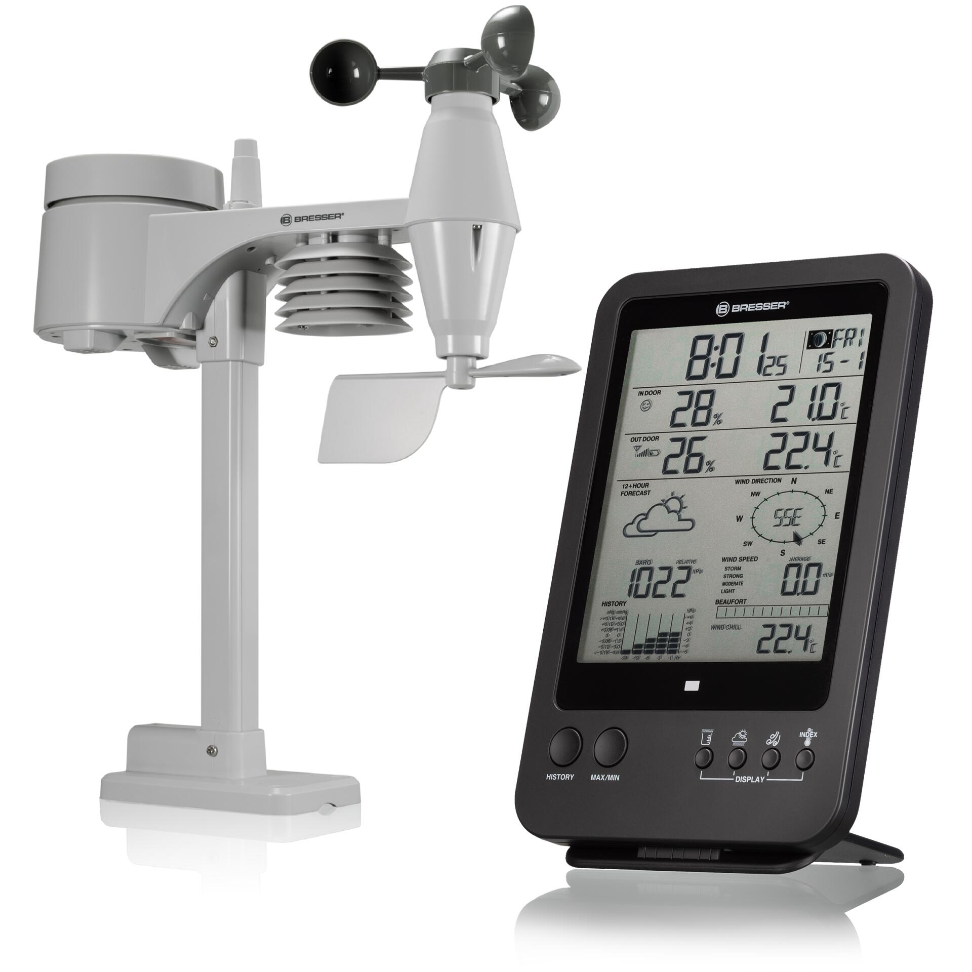 BRESSER Stazione meteorologica 5 in 1 Black Bresser