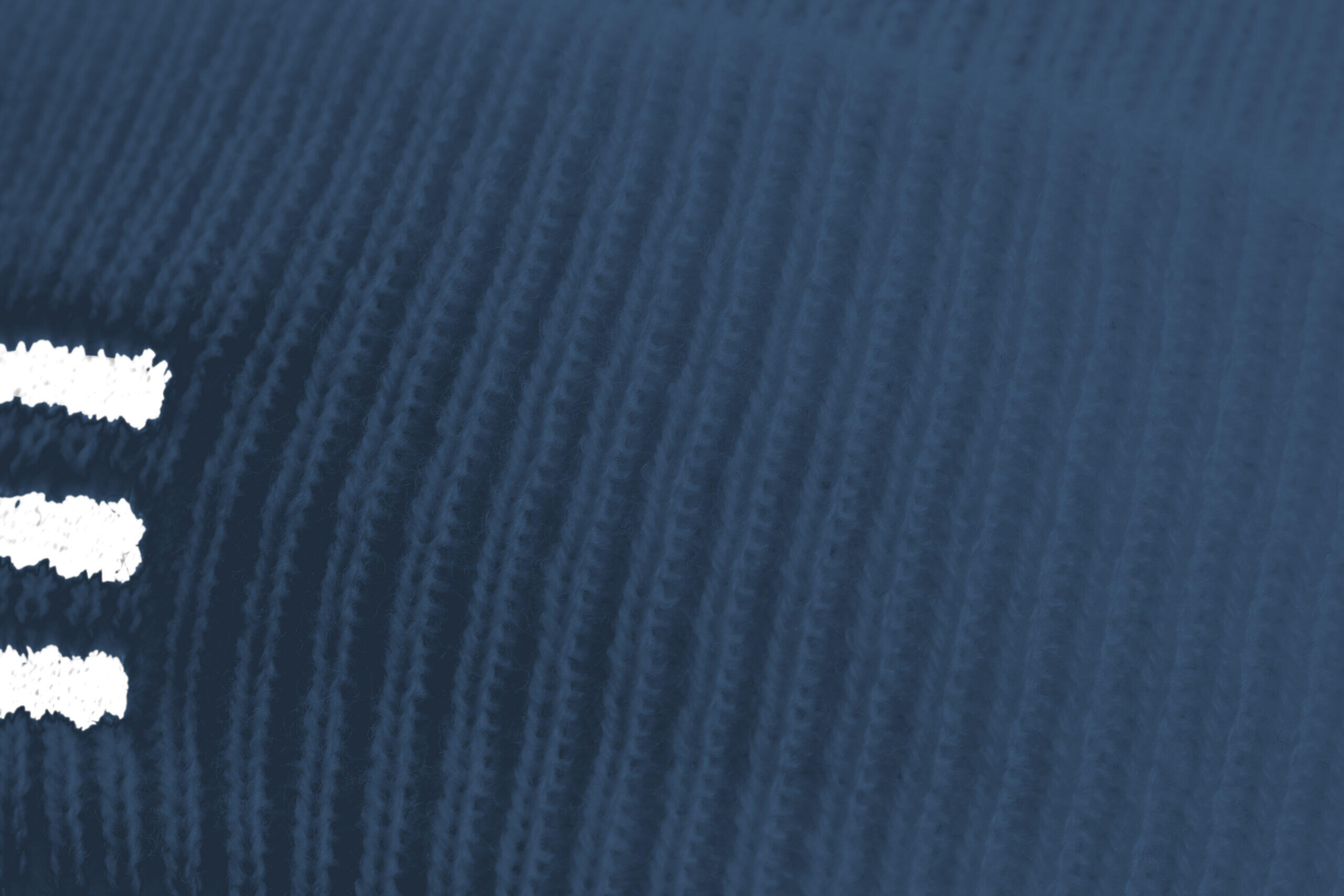 chapeau d'hiver lisse adulte sport running ski blue navy 2/4