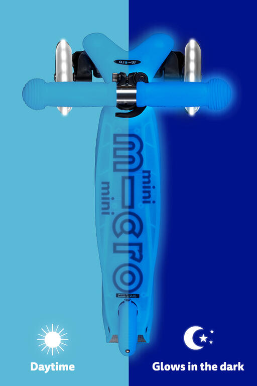 Patinete Scooter 3 Ruedas Micro Mini Deluxe LED Glow azul 5/7