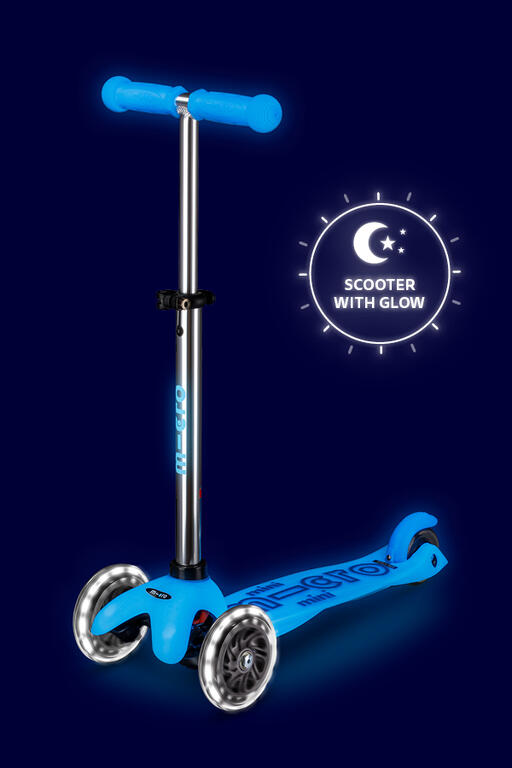 Patinete Scooter Ruedas Micro Mini Deluxe LED Glow azul MICRO