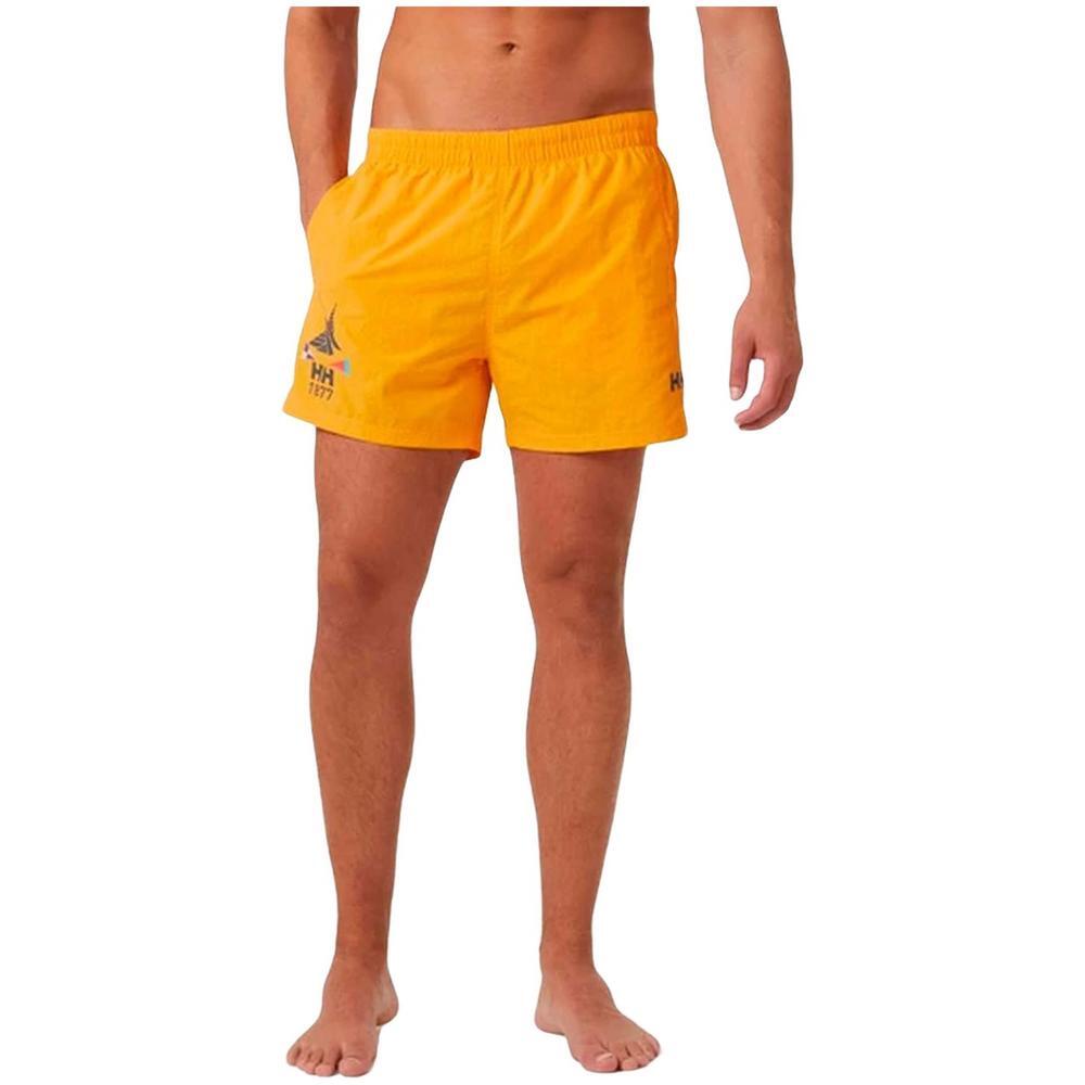Pantalon corto para hombre Helly hansen en color amarillo 3/4