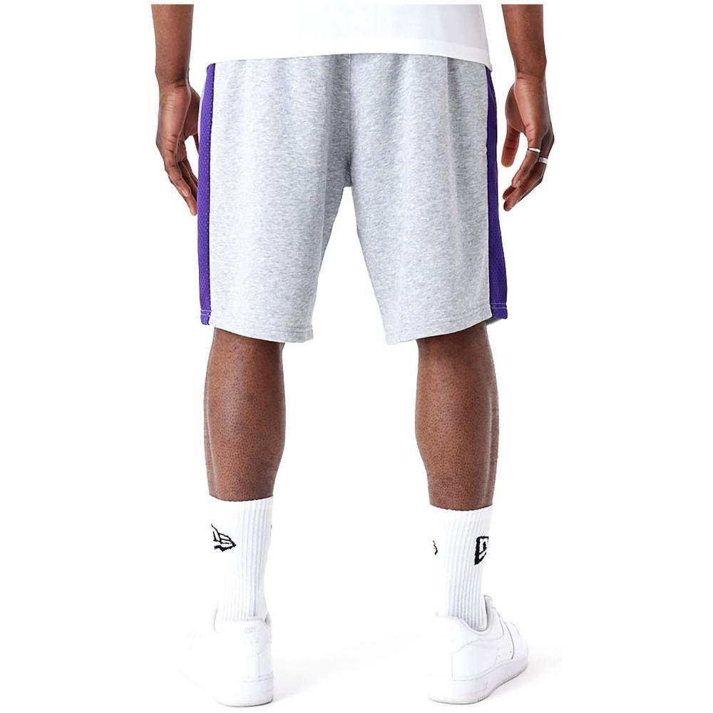 Pantalon corto para hombre New era Nba la lakers mesh panel en color gris 2/4
