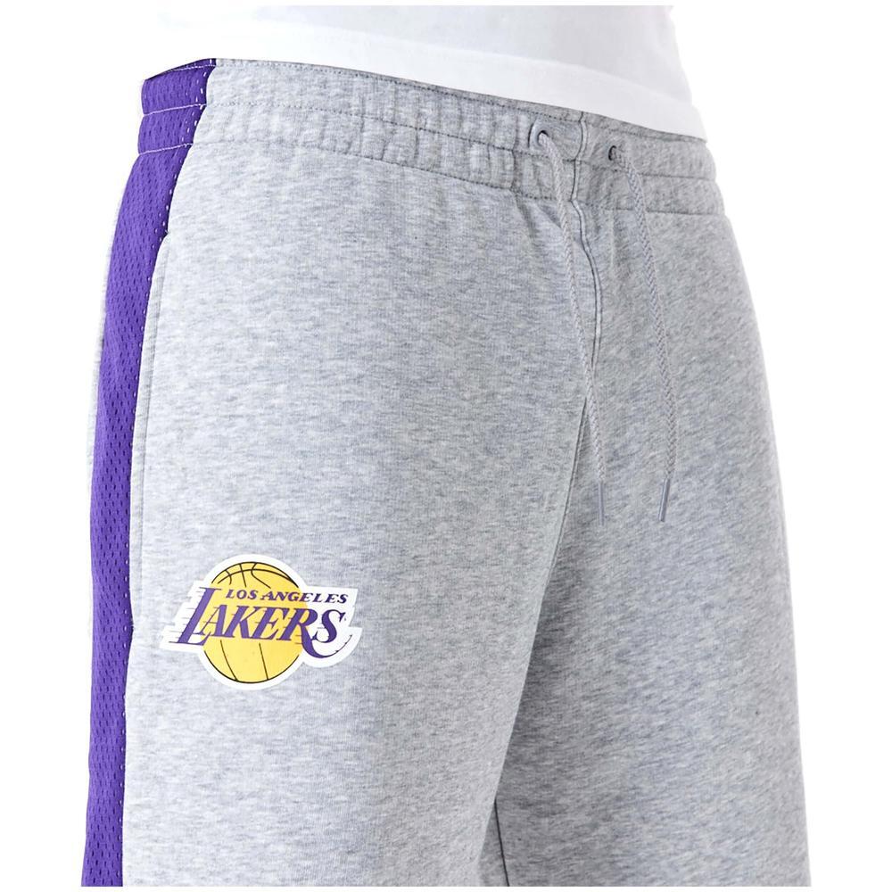 Pantalon corto para hombre New era Nba la lakers mesh panel en color gris 3/4
