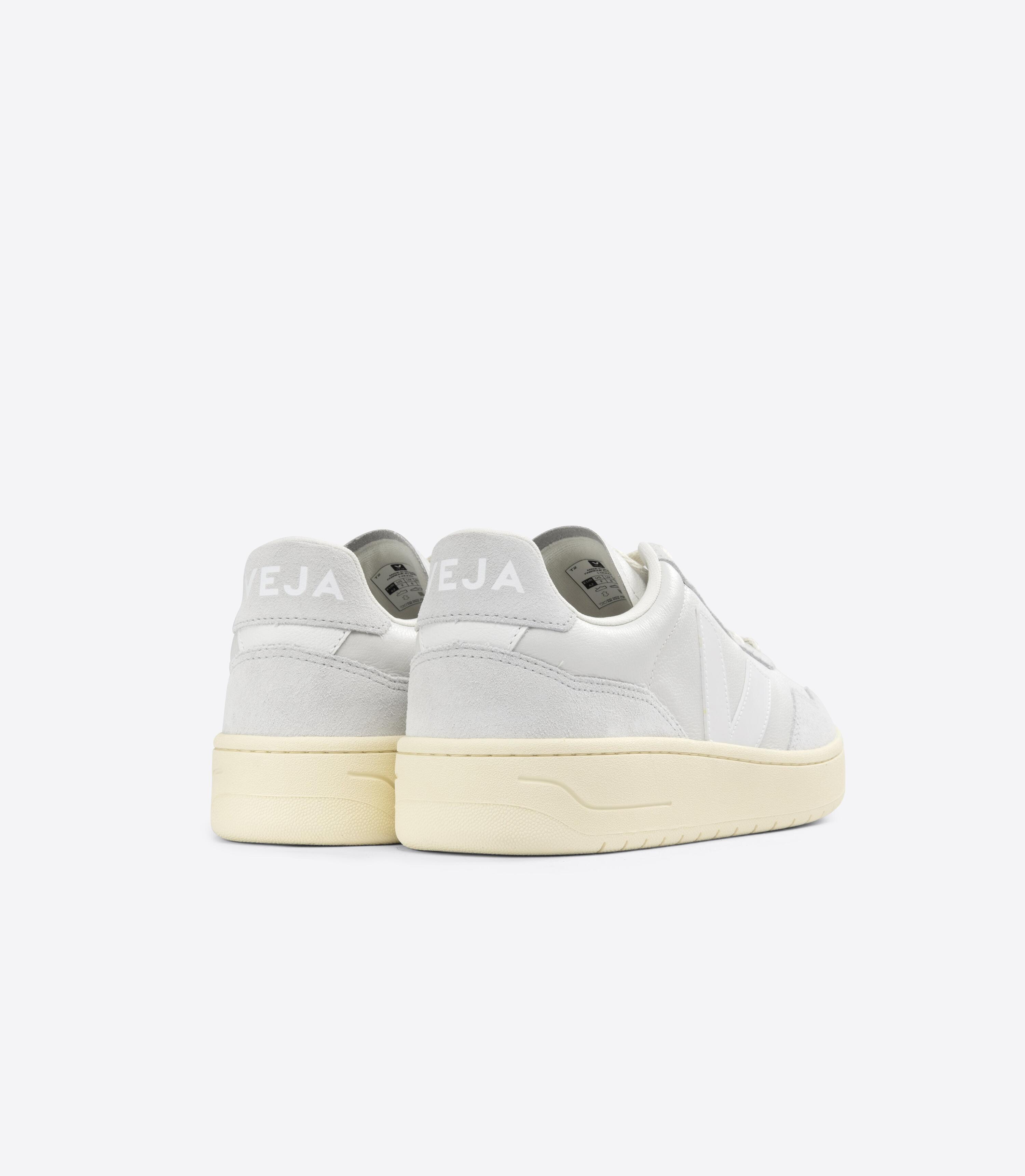 Zapatillas para mujer Veja V-90 o.t. leather en color gris 3/5
